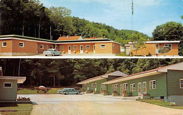 Cousineaus Terrace Court (Terrace Motel) - Old Post Card (newer photo)